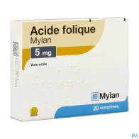 Acide folique viatris 5mg comprime plaquette pvdc 20 | Aesiel