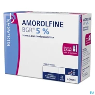 Amorolfine bgr 5% vernis a ongles medicamenteux 2ml5 + 20 spatule | Aesiel