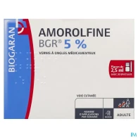 Amorolfine bgr 5% vernis a ongles medicamenteux 2ml5 + 20 spatule | Aesiel