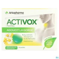 Arkopharma activox pastille sans sucre menthe eucalyptus 24 | Aesiel