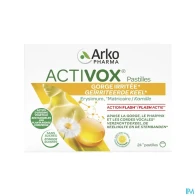 Arkopharma activox pastille sans sucre miel citron 24 | Aesiel