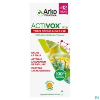 Arkopharma activox gorge et toux sirop 175ml | Aesiel