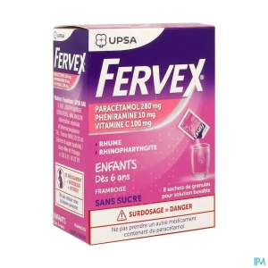 Fervex enfants sans sucre granules sachet 3g 8 | Aesiel