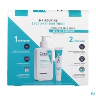 Cerave routine anti-bouton (gel moussant anti-imperfections+soin concentre anti-imperf) 236ml + 40ml | Aesiel