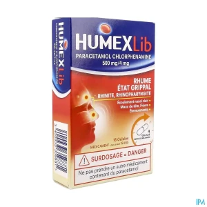 Humexlib parace chlorphenamine 500mg/4mg gelule 16 | Aesiel
